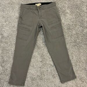 Democracy Ab Technology‎ Gray Mid Rise Denim Jeans 8 Comfort Capri stretch